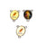 Charms, Medugorje Madallion, Multi-Coloured, Alloy, 25mm x 19mm, 6 Sold Per pkg