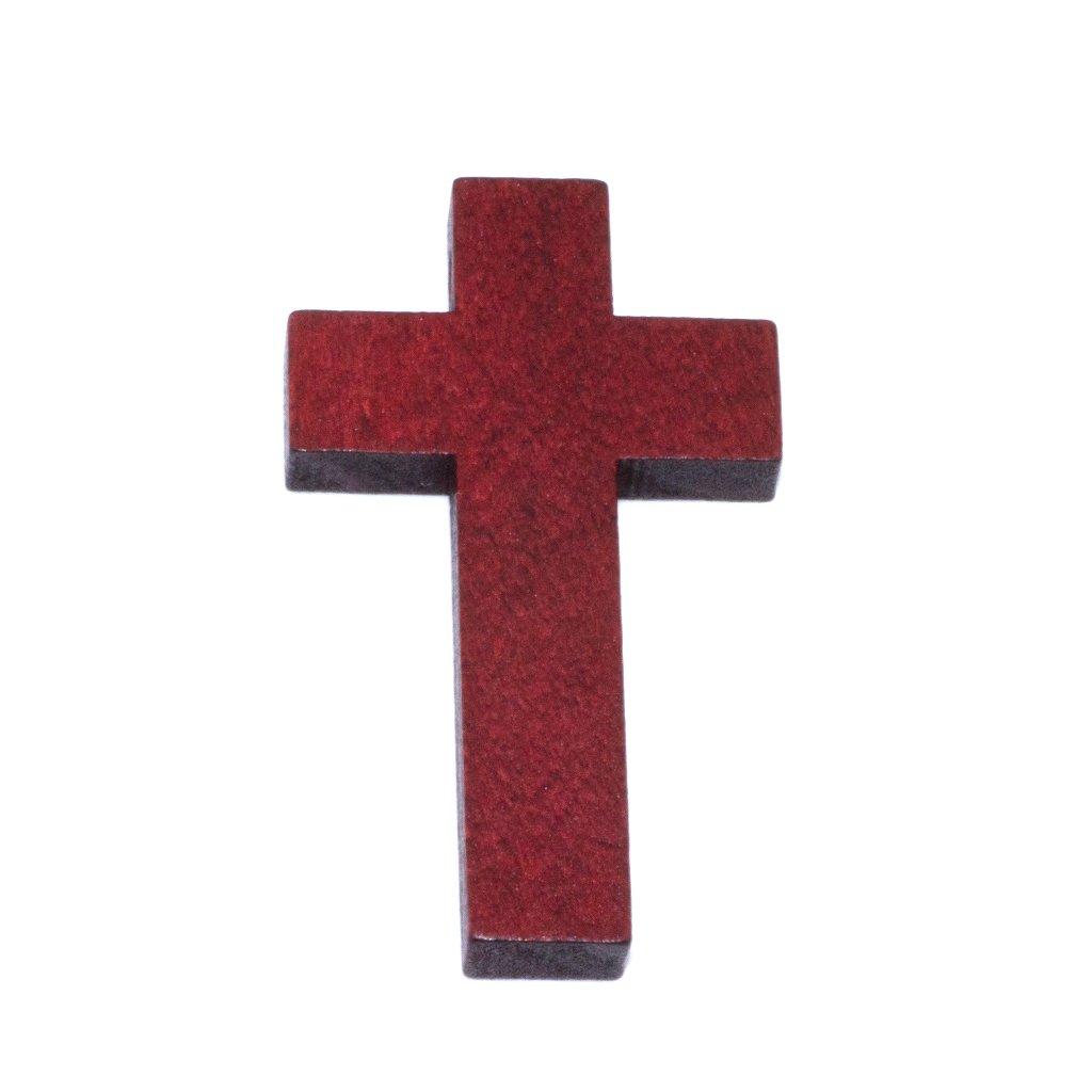 Wooden Cross Pendants, Various Sizes and Colours, Sold by pieces per bag