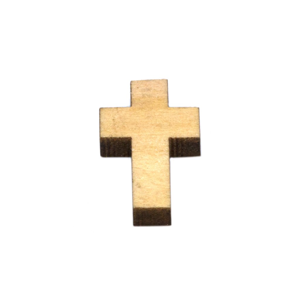 Wooden Cross Pendants, Various Sizes and Colours, Sold by pieces per bag