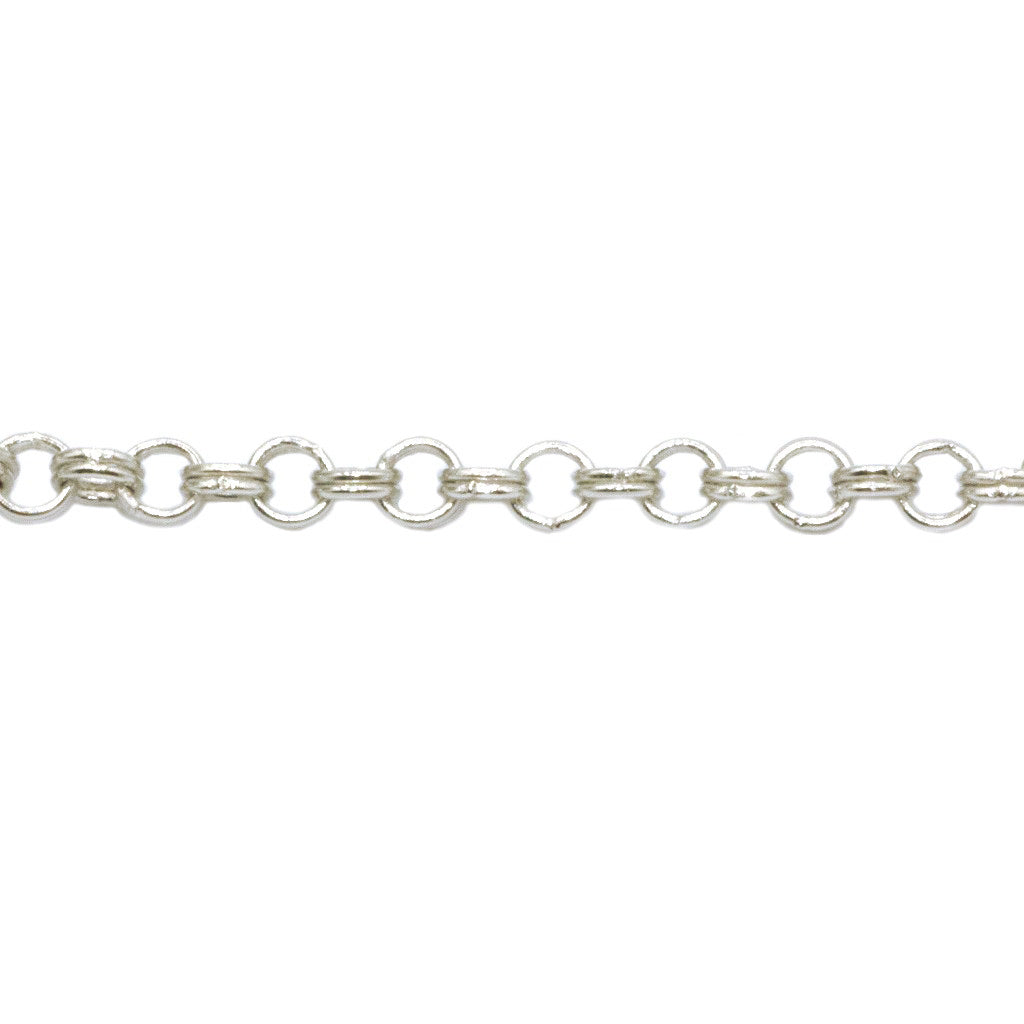 Chains, Double Link Belcher Chain, Alloy, 2.5mm x 2.5mm x 1.5mm loop, Available in 4 Different Colours - Sold Per Meter