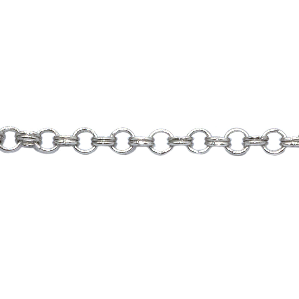 Chains, Double Link Belcher Chain, Alloy, 2.5mm x 2.5mm x 1.5mm loop, Available in 4 Different Colours - Sold Per Meter