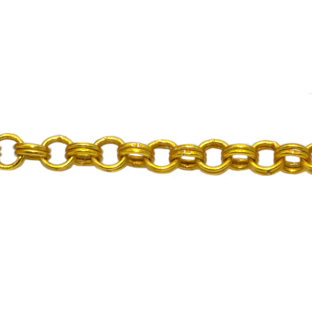 Chains, Double Link Belcher Chain, Alloy, 2.5mm x 2.5mm x 1.5mm loop, Available in 4 Different Colours - Sold Per Meter