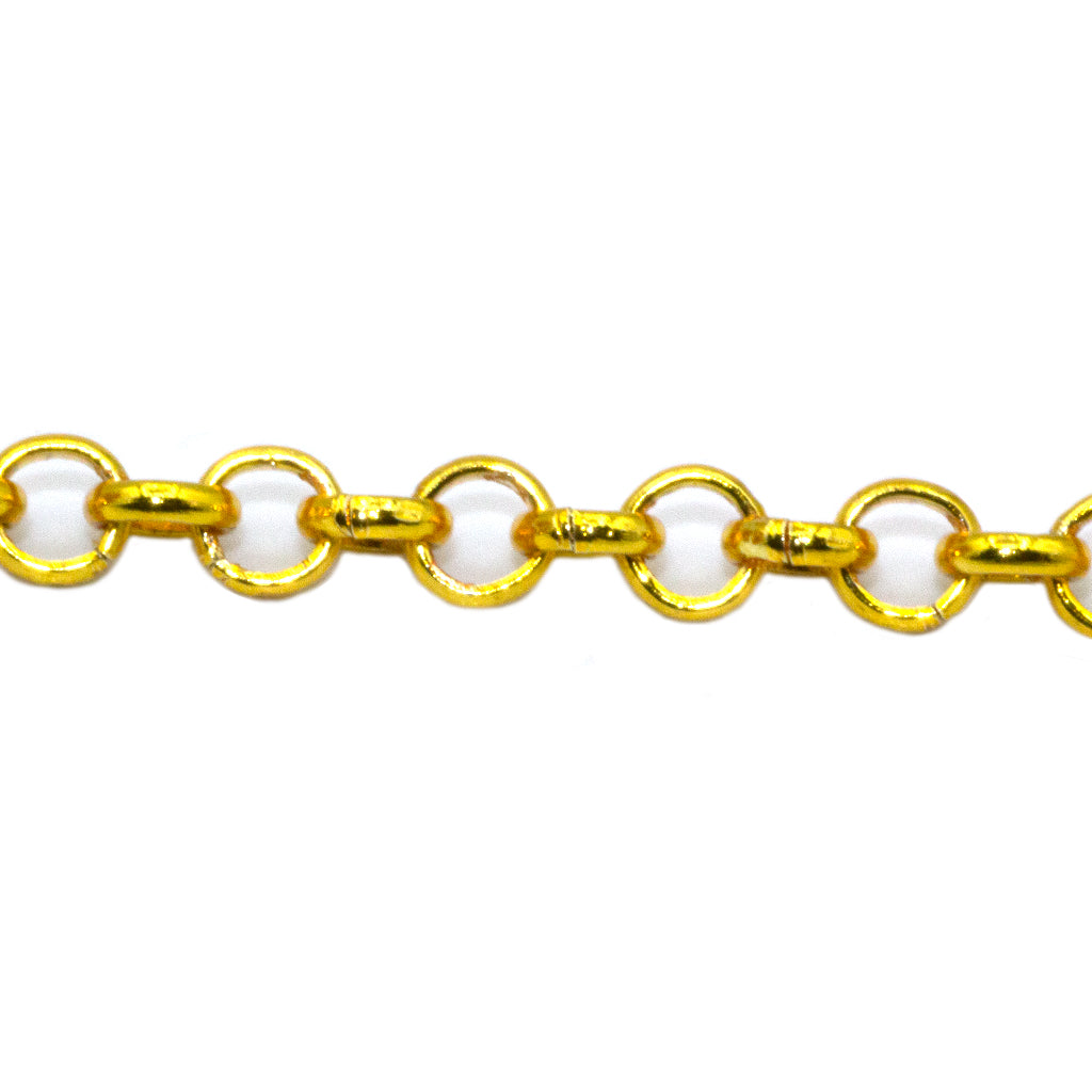 Chains, Belcher Chain, Alloy, 4mm x 4mm x 3mm loop, Available in 2 Different Colours - Sold Per Meter
