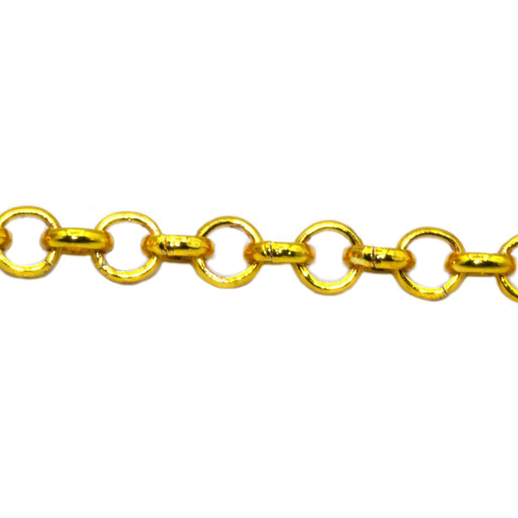 Chains, Belcher Chain, Alloy, 3mm x 3mm x 2mm loop, Available in 2 Different Colours - Sold Per Meter