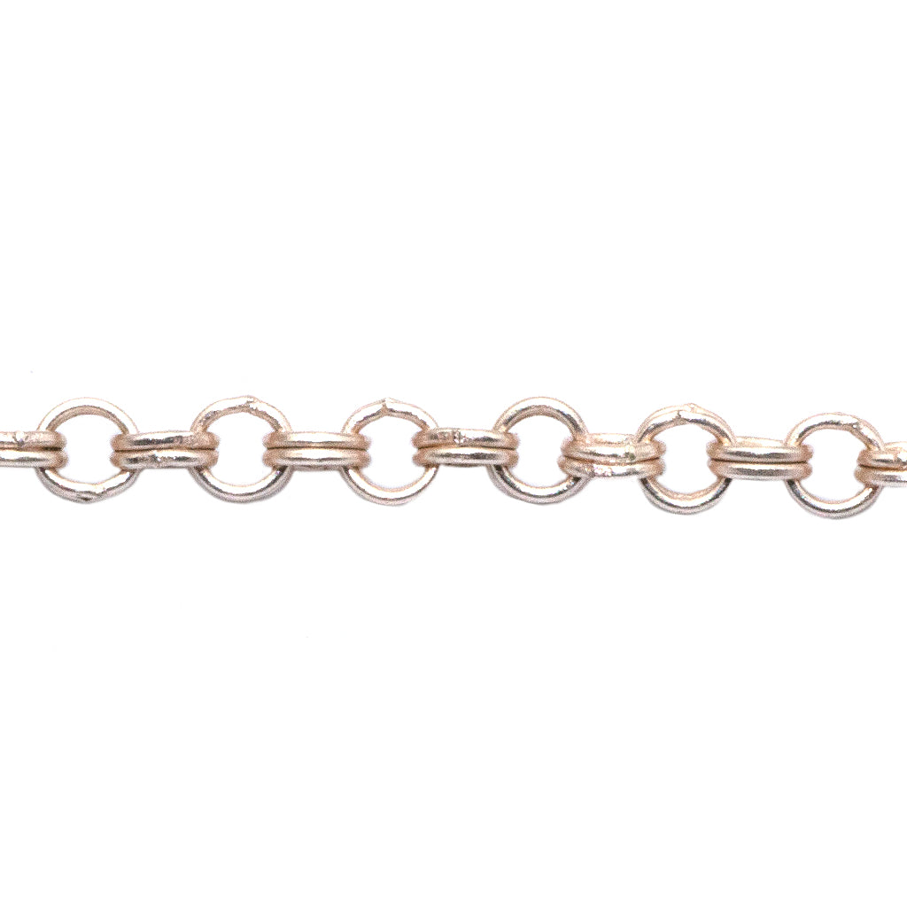 Chains, Double Link Belcher Chain, Alloy, 2.5mm x 2.5mm x 1.5mm loop, Available in 4 Different Colours - Sold Per Meter