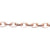 Chains, Flat Cable Chain, Alloy, 4mm x 3mm x 1mm loop, Available in 3 Different Colours - Sold Per Meter