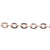 Chains, Flat Cable Chain, Alloy, 3mm x 2mm x 1mm loop, Available in 4 Different Colours - Sold Per Meter