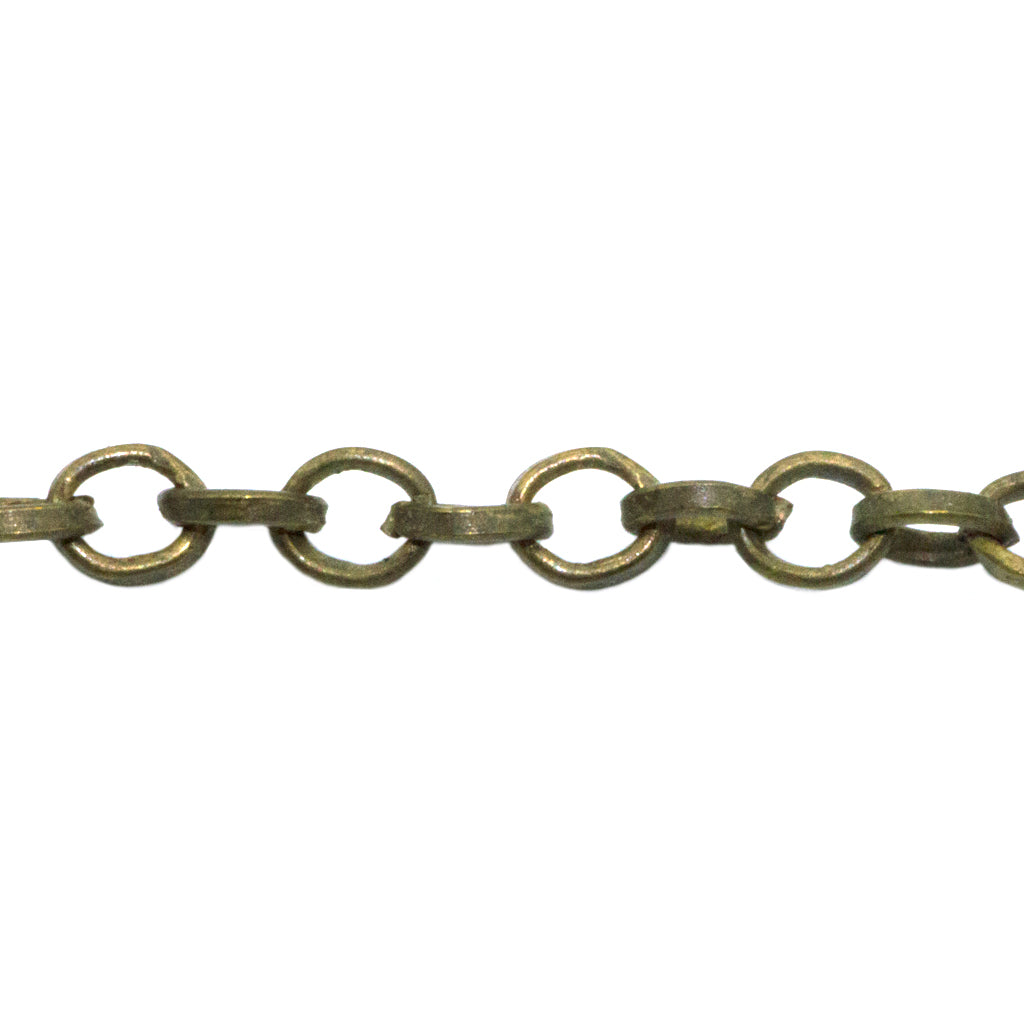 Chains, Belcher Chain, Alloy, 3.5mm x 3mm x 2mm loop, Available in Copper and Brass - Sold Per Meter