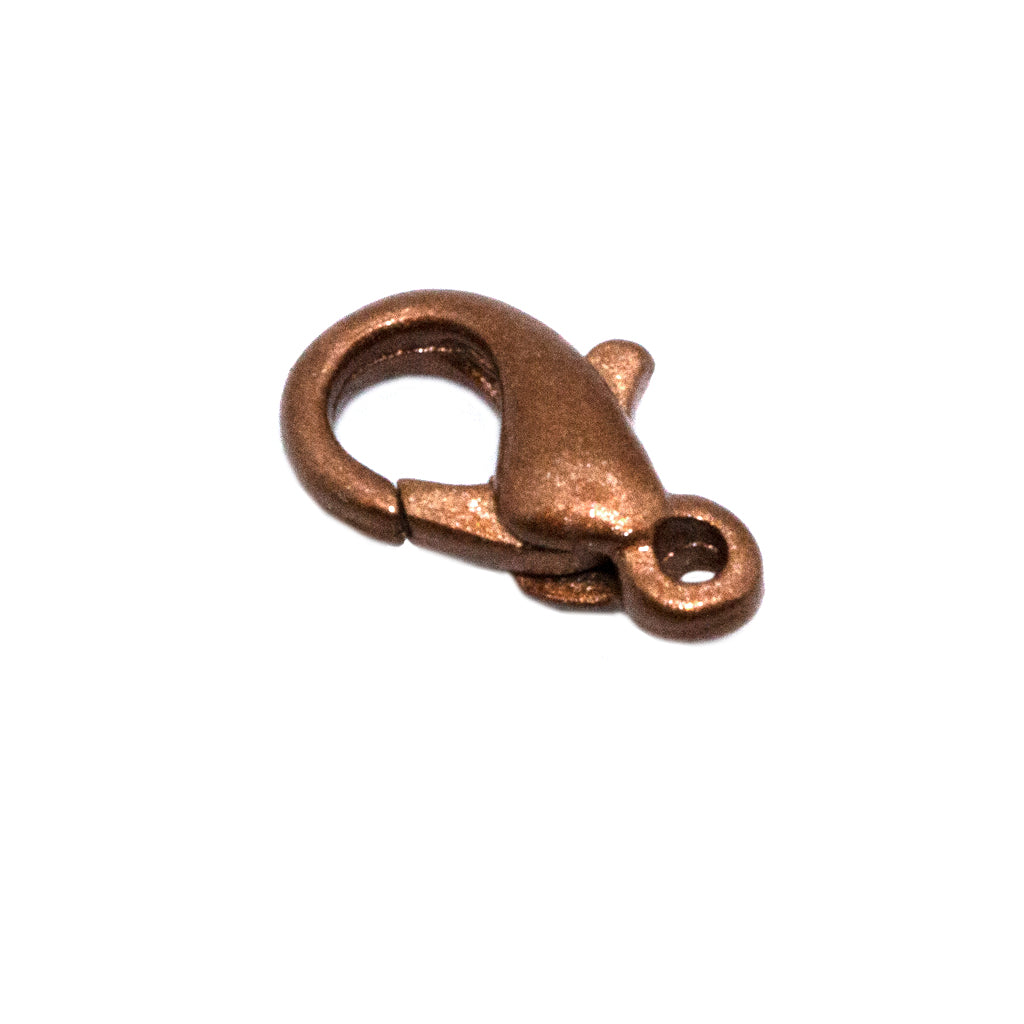 Clasp, Lobster Clasps, Dark Copper, Alloy, 10mm x 5mm x 3mm, Sold Per pkg of 15