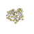 Round Faceted Chaton, various sizes, Alloy, Clear Crystal, Pointed Foiled backs, Sold by grams per bag