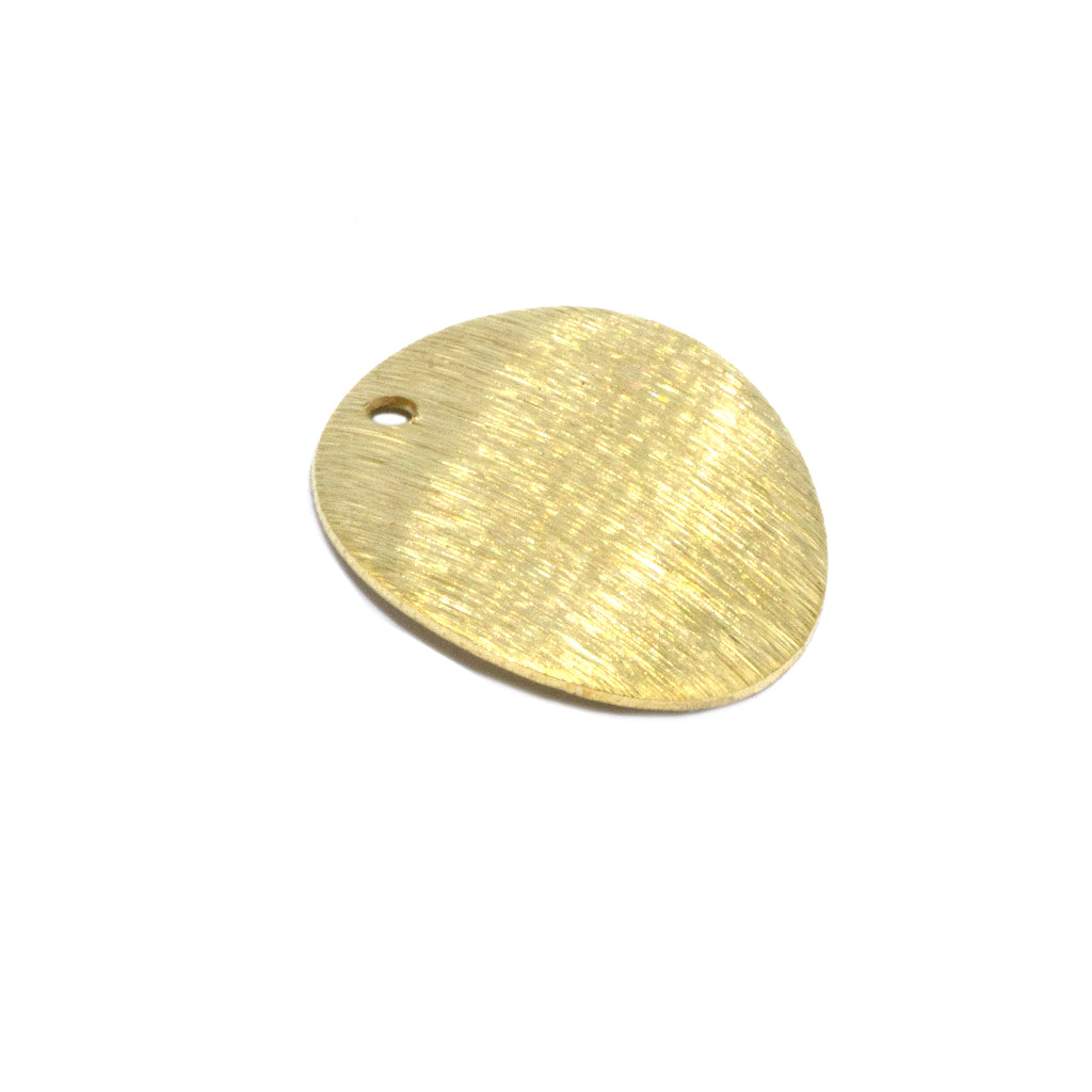 Connector, Curved Round Connector, Gold-Plated, 18mm x 18mm x 2mm, 2 pcs per bag