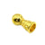 Connector, Dotted Tasbeeh Imame, Alloy, Gold, 13mm X 6mm, Sold Per pkg of 11