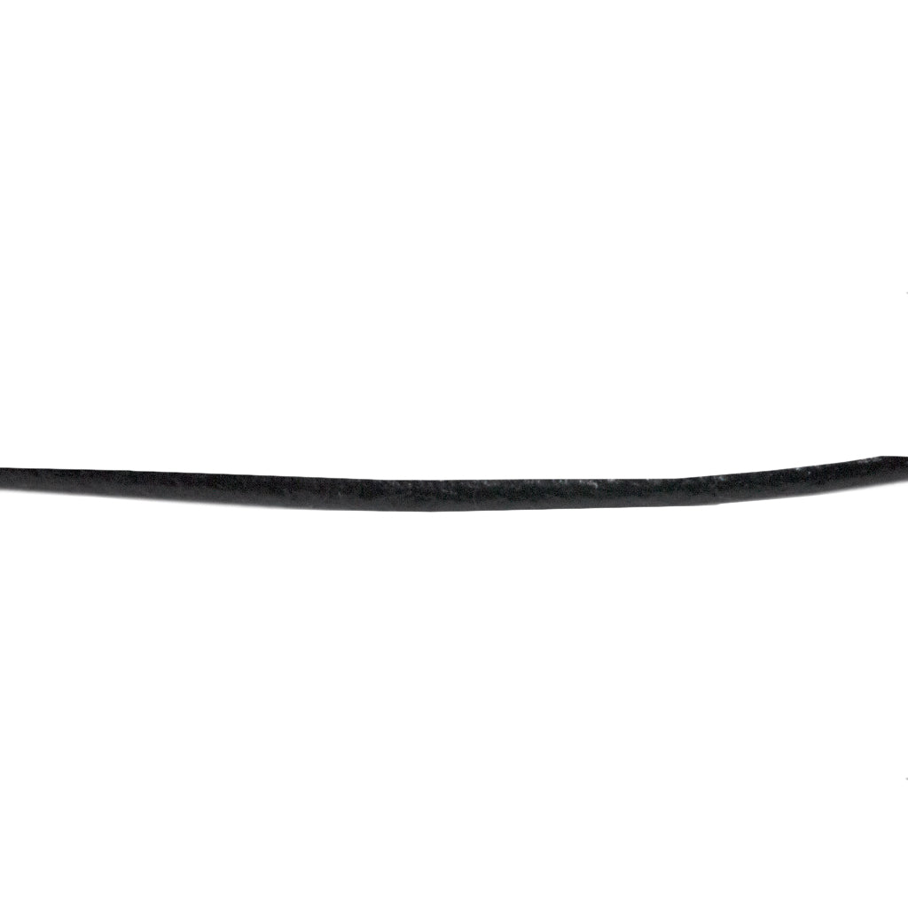 Leather Cord, Black, 1.5mm, Sold per Yard