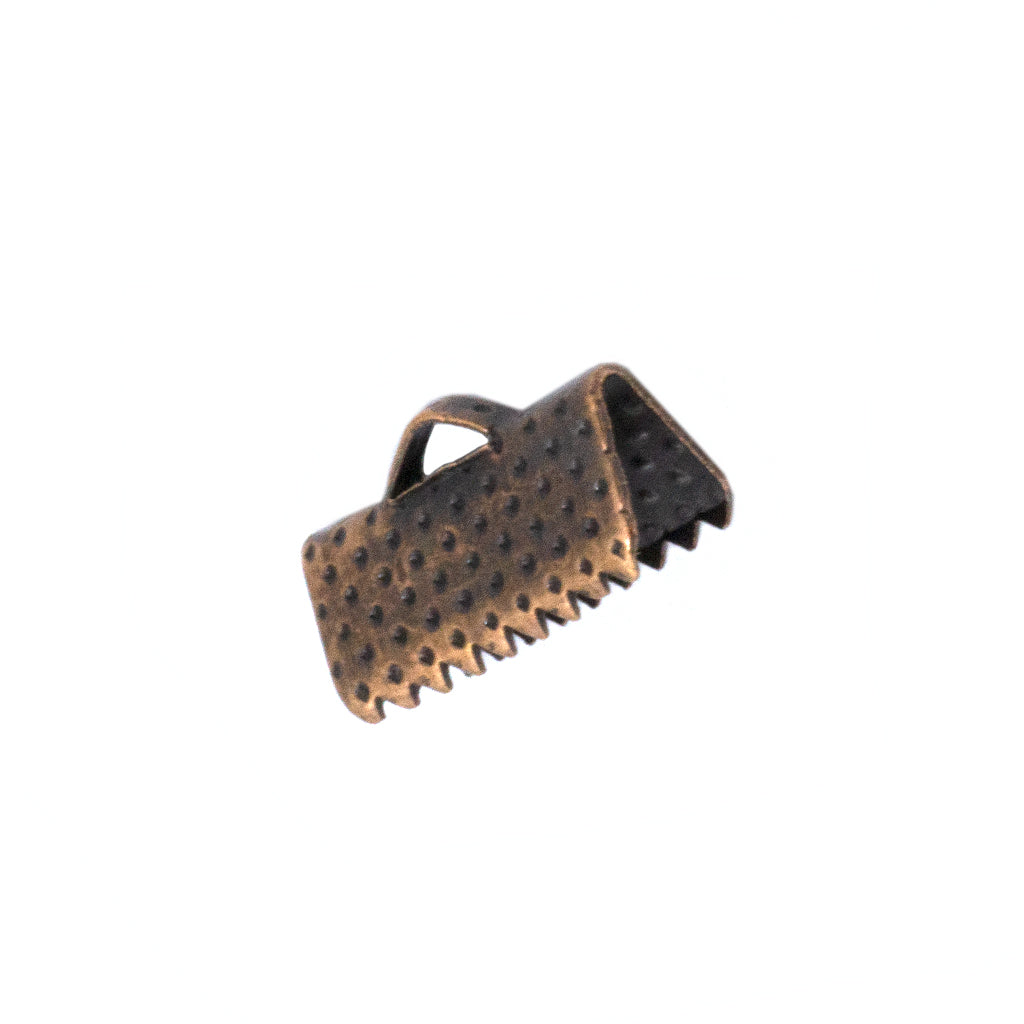 Terminators, Pinch Ends, Copper, Alloy, 13mm x 7mm, Sold Per pkg of 12