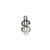 Charms, Dollar Sign, Silver, Alloy, 17mm X 9mm, Sold Per pkg of 6