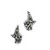 Charms, Gardening Lady, Silver, Alloy, 17mm X 10mm X 3mm, Sold Per pkg of 8