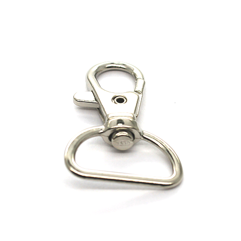 Clasp, Lobster Clasp with Handle, Silver, Alloy, 41mm x 25mm, Sold Per pkg of 4 - Butterfly Beads