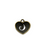 Charms, Holed Antique Heart, Bronze, Alloy, 16mm X 15mm, Sold Per pkg of 5