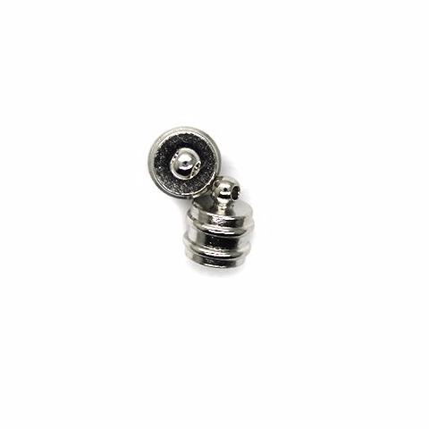 Clasp, Magnetic Clasp, Silver, Alloy, 18mm x 8mm x 8mm, Sold Per pkg of 1