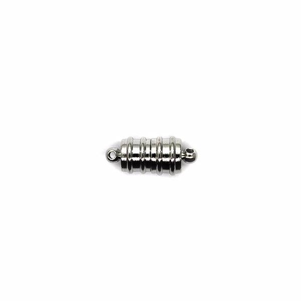 Clasp, Magnetic Clasp, Silver, Alloy, 18mm x 8mm x 8mm, Sold Per pkg of 1