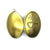 Pendant, Oval Dual Heart Locket, Brass, Alloy, 42mm x 27mm X 9mm, Sold Per pkg of 1