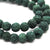 Forest Green Lava Stone, Semi-Precious Stone, 8mm, 45 pcs per strand