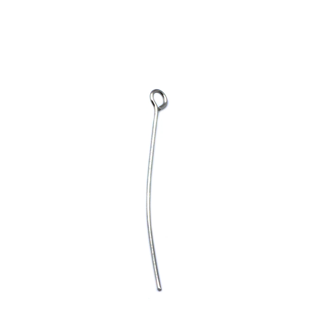 Eye Pins, Silver, Stainless Steel, 0.80 inches, 20 Gauge 100+ Pcs