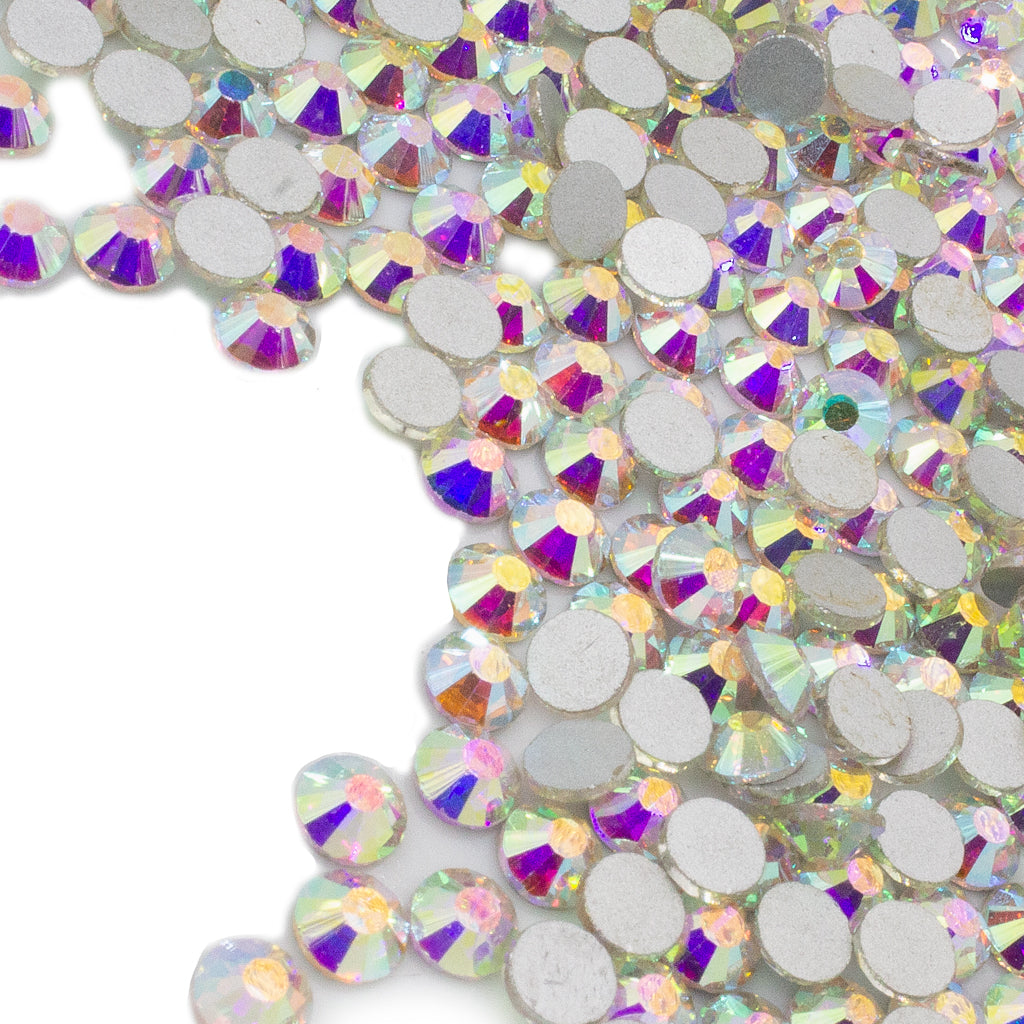 Rhinestone Flatbacks Bulk, Crystal, SS12, 3.2mm, approx. 1440pcs/bag, Available in 25 Colors