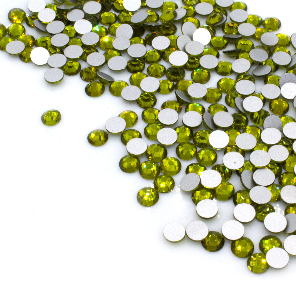 Rhinestone Flatbacks Bulk, Crystal, SS8, 2.5mm, approx. 1440pcs/bag, Available in 25 Colors