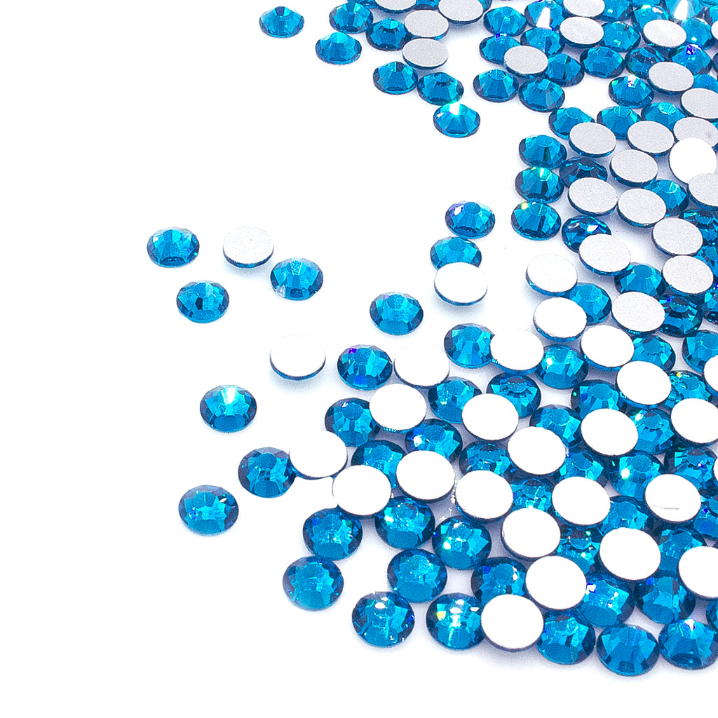 Rhinestone Flatbacks Bulk, Crystal, SS4, 1.5mm, approx. 1440pcs/bag, Available in 11 Colors