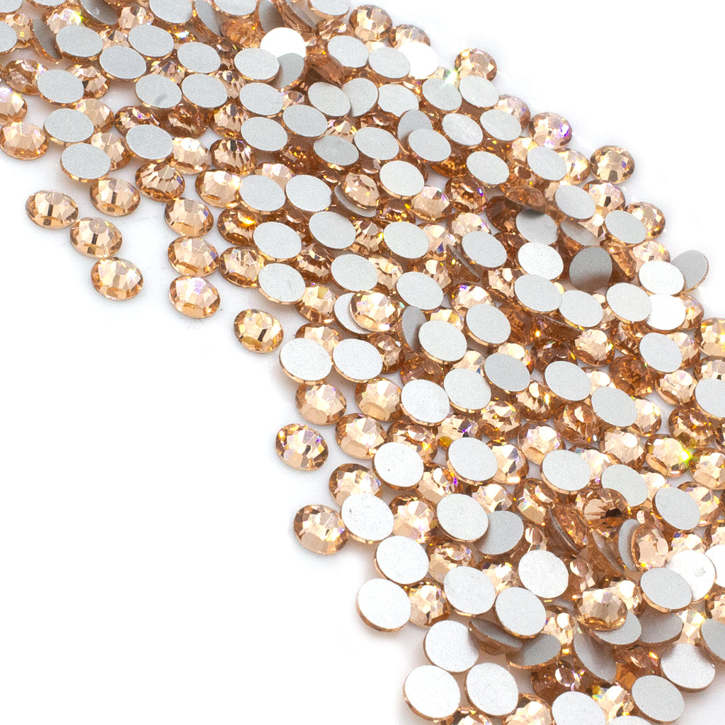 Rhinestone Flatbacks Bulk, Crystal, SS12, 3.2mm, approx. 1440pcs/bag, Available in 25 Colors
