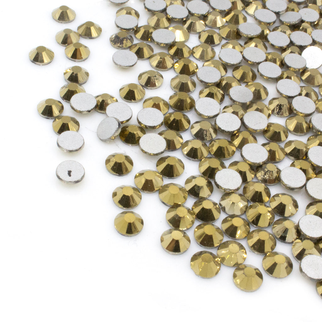 Rhinestone Flatbacks Bulk, Crystal, SS8, 2.5mm, approx. 1440pcs/bag, Available in 25 Colors