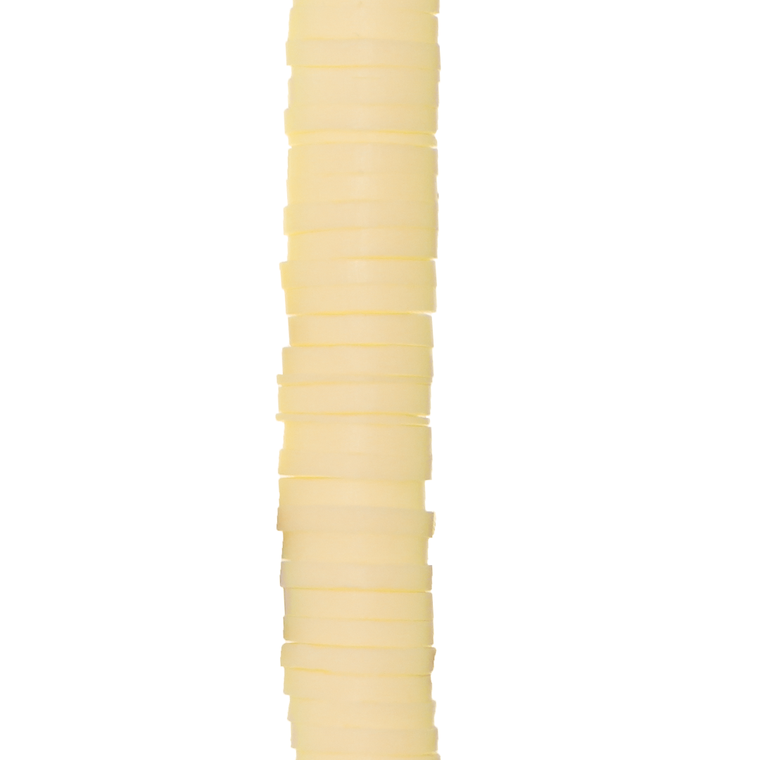 Heishi Beads, Flat Disk Polymer Clay Beads, 6mm, Available in Multiple Colours