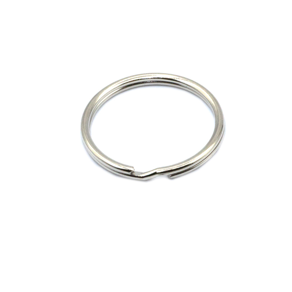 Split Rings, Silver, Alloy 23mm, 14 Gauge, 8 pcs per bag sold