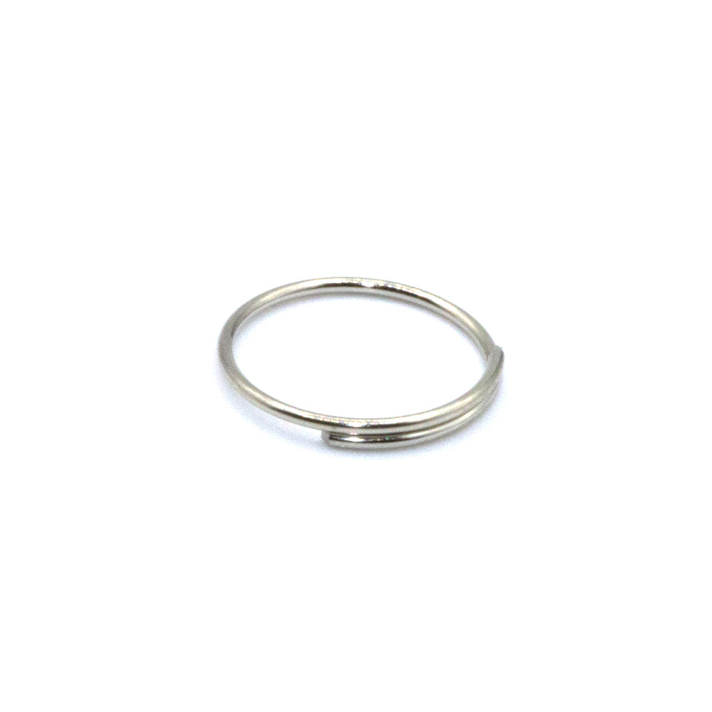 Split Rings, Antique Silver, Alloy, Round, 11mm, 21 Gauge - 60+ pcs/bag