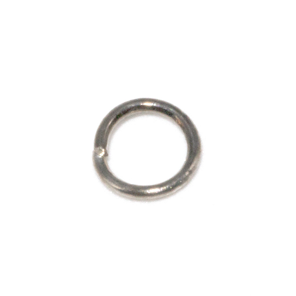 Jump Rings, Silver, Alloy, Round, 5mm, 18 Gauge, Sold Per pkg of Approx 250