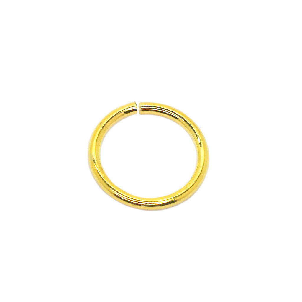 Open Jump Rings, Gold, Alloy, Round, 7mm, 18 Gauge, Sold Per pkg of Approx 140+ pcs