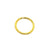 Jump Rings, Gold, Alloy, Round, 7.5mm, 18 Gauge, Sold Per pkg of Approx 140+ pcs