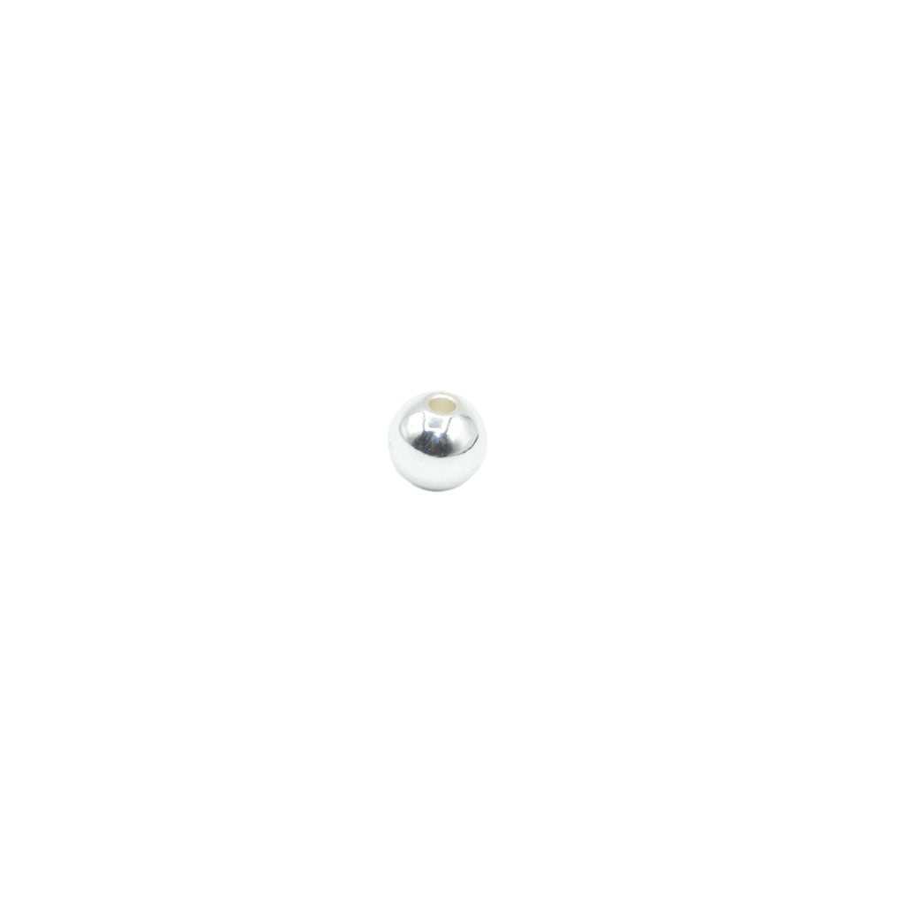 Spacers, Small Round, Silver-Plated, 4mm x 3.4mm, Sold Per pkg of 20+