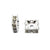 Spacers, Rhinestone Rondelle Spacer, Alloy, Available in Multiple Colours, Shapes & Sizes - 100pcs per bag