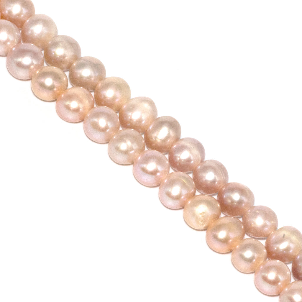 Peach on sale pearl necklace
