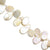 Fresh Water Pearls, Tear Drop Pearls, Ivory, approx. 15mm x 8mm x 0.5mm (hole) approx. 68 pcs per strand