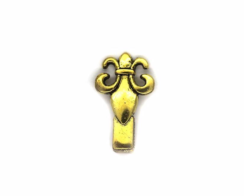 Bails, Bail for Pendant, Gold, Alloy, 19mm x 11mm, Sold Per pkg of 3 - Butterfly Beads