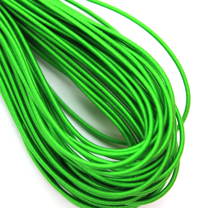 Elastic Nylon Beading Cord, China, Green, 1.5mm, ~ 16 yards