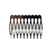 Hair Comb, Silver Alloy, 54mm X 40mm, 3pcs