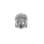 Buddha Head Spacer, Alloy, Silver, 10mm X 8mm, Sold Per pkg of 6