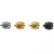Bead, Micro Pave, Helmet, Black Cubic Zirconia, 11.5mm x 11mm, Sold Per pkg of 1, Available in Multiple Colours