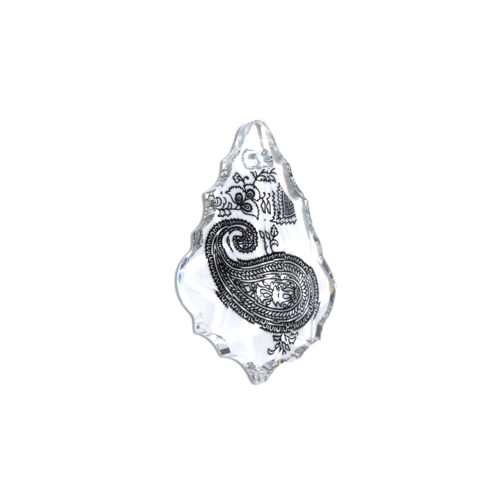Swarovski Pendants, Baroque with Design (6090), 38mm x 16mm, 1 pc per bag