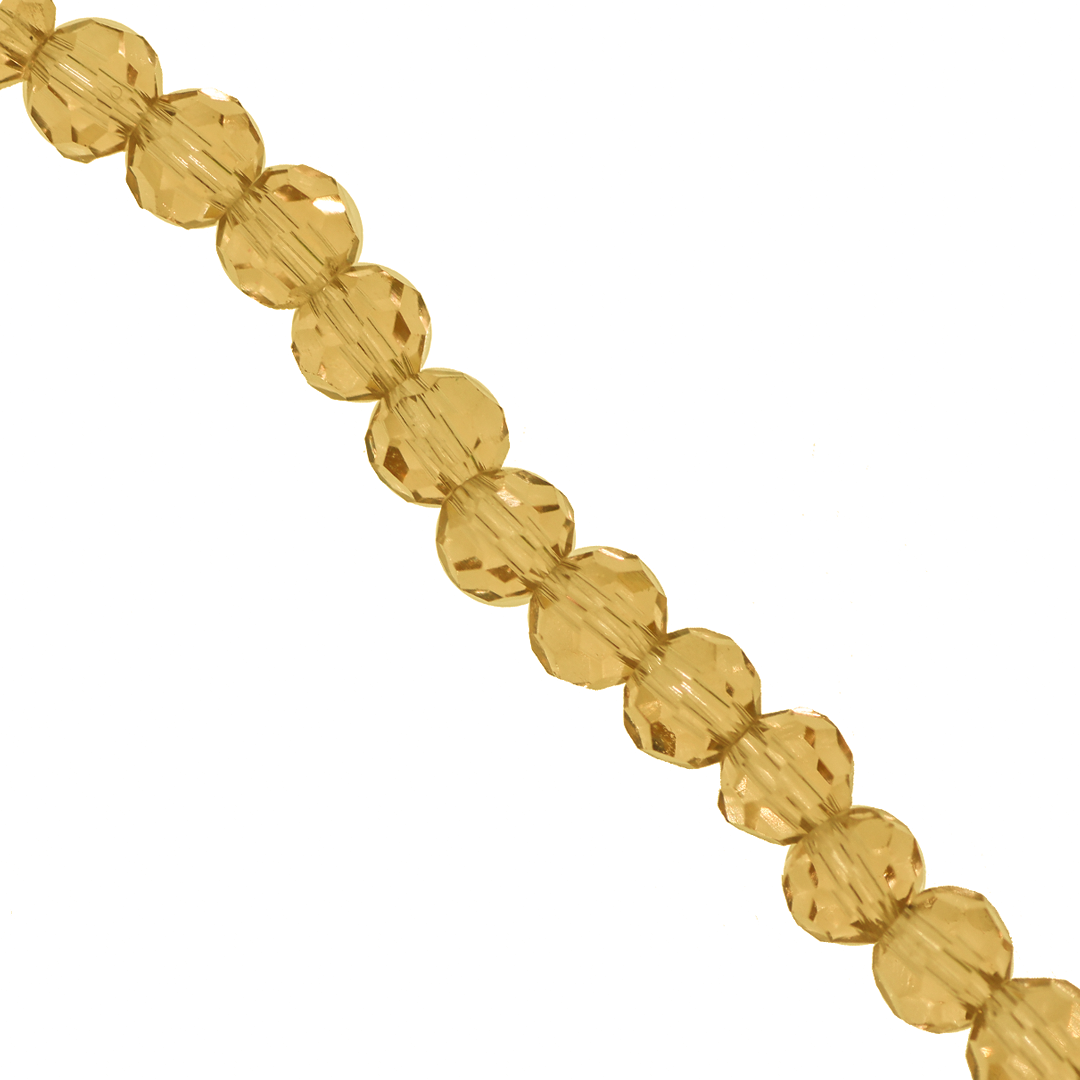 Glass Crystal Beads, Round, 4mm Approx 85 pcs per strand, Available in Multiple Colours