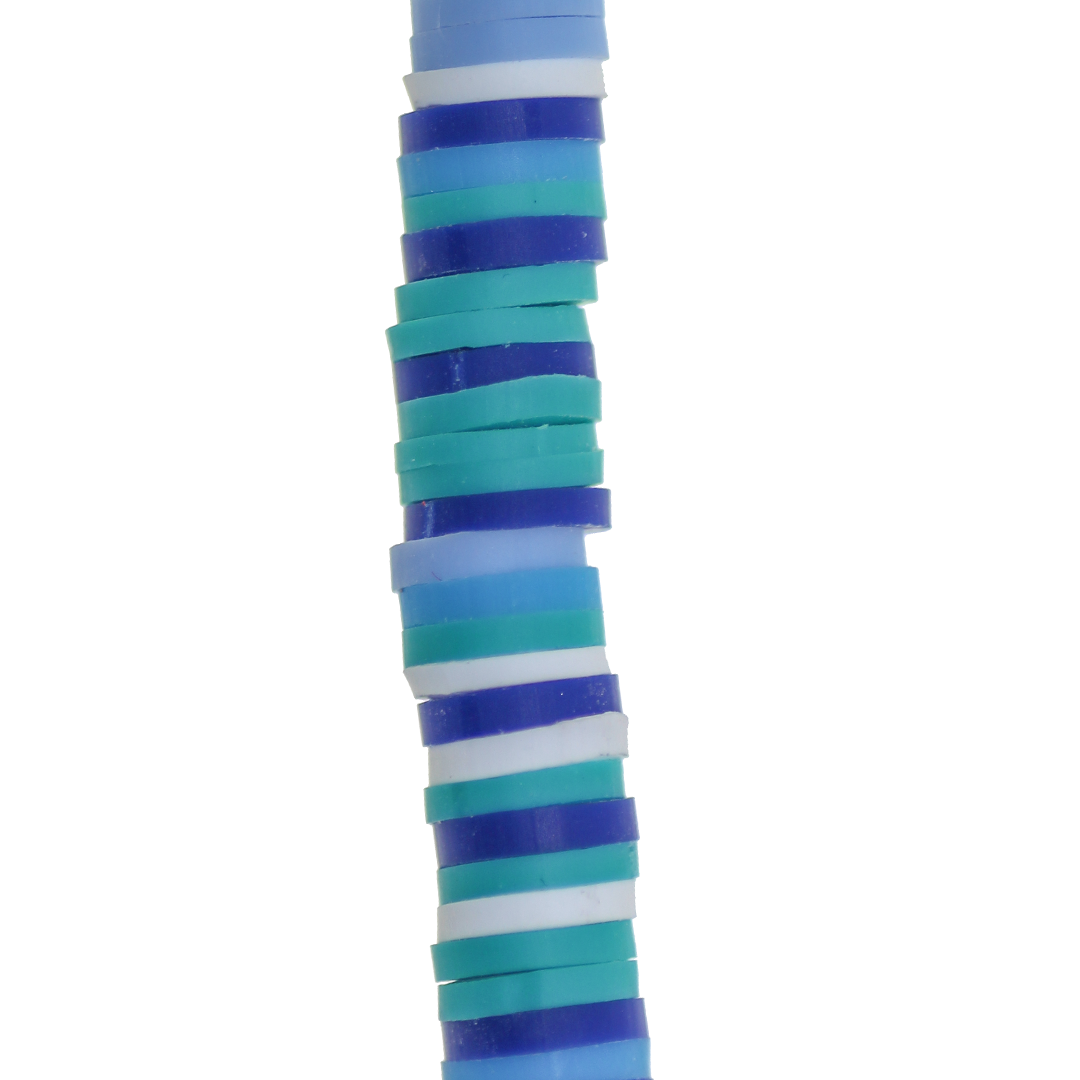 Heishi Beads, Flat Disk Polymer Clay Beads, 6mm, Available in Multiple Colours